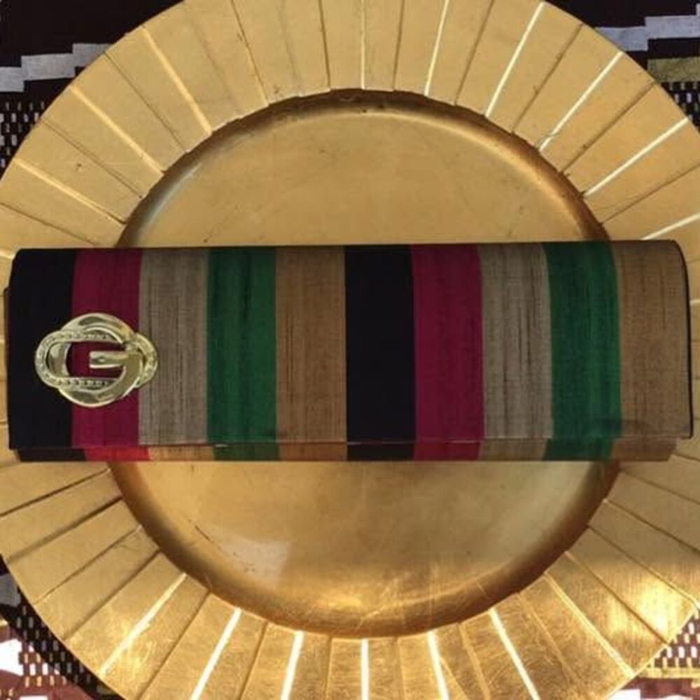 Multi-colored Round Clutch Purse